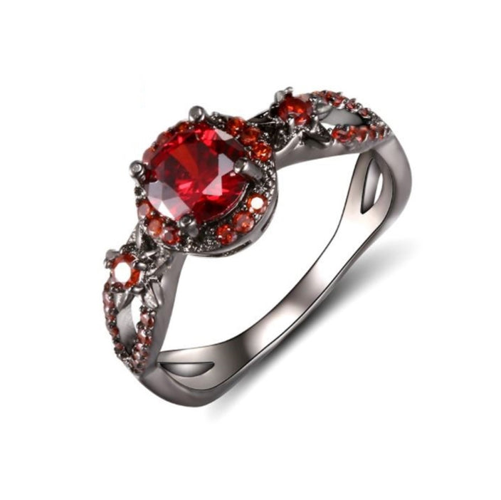 January Garnet Birthstone Ring