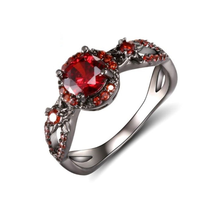 January Garnet Birthstone Ring