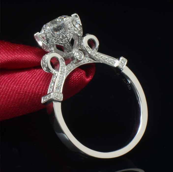 shot glass feminine European and American zircon ring